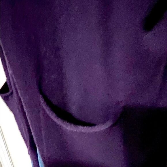 Evolution Deep Purple Two Pocket Open Cardigan - Picture 2 of 8
